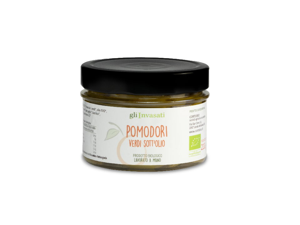 pomodori verdi sottolio